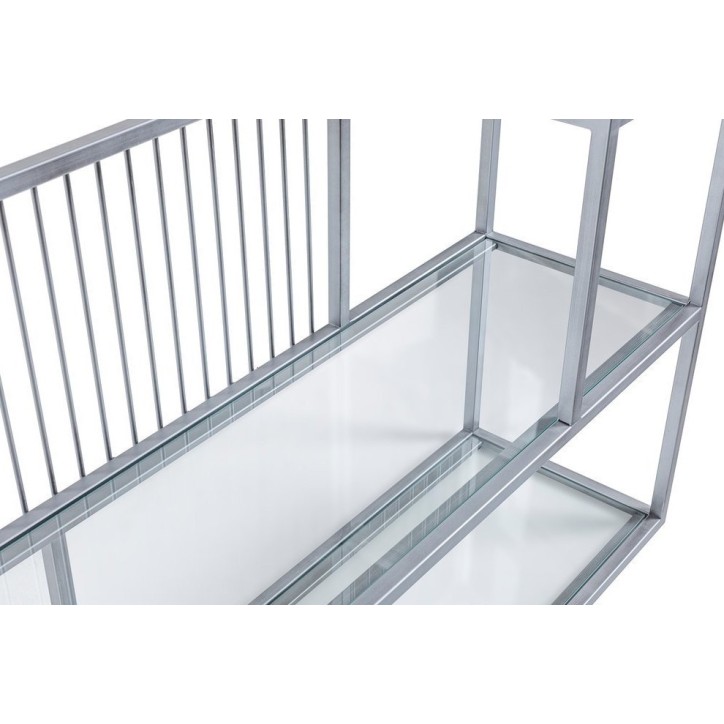 Bibliothèque LOLA 120 CM Argent