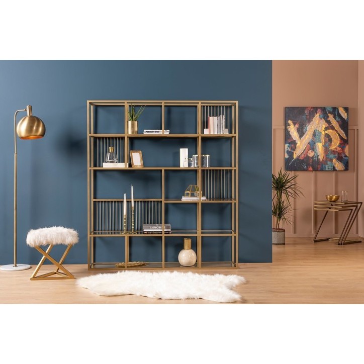 Bibliothèque LOLA 160 CM Laiton