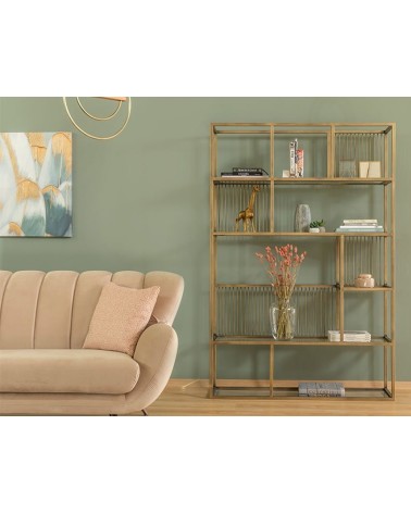 Bibliothèque LOLA 120 CM Laiton