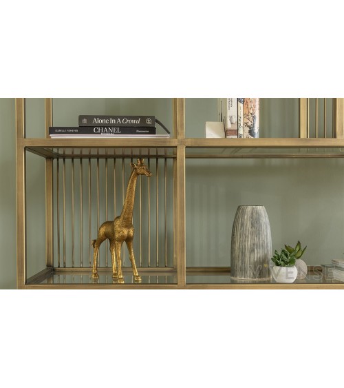 Bibliothèque LOLA 120 CM Laiton