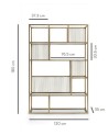 Bibliothèque LOLA 120 CM Laiton