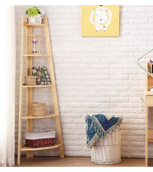 Bibliothèque ANGLE Bois 55 cm