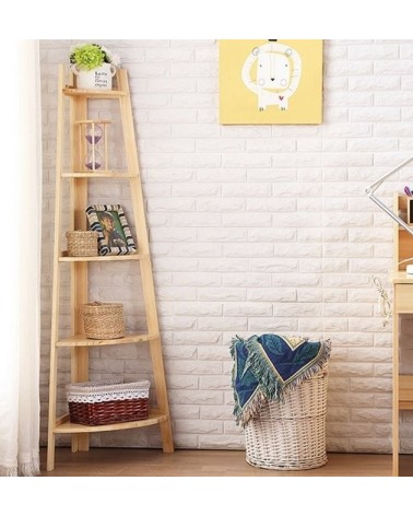 Bibliothèque ANGLE Bois 55 cm