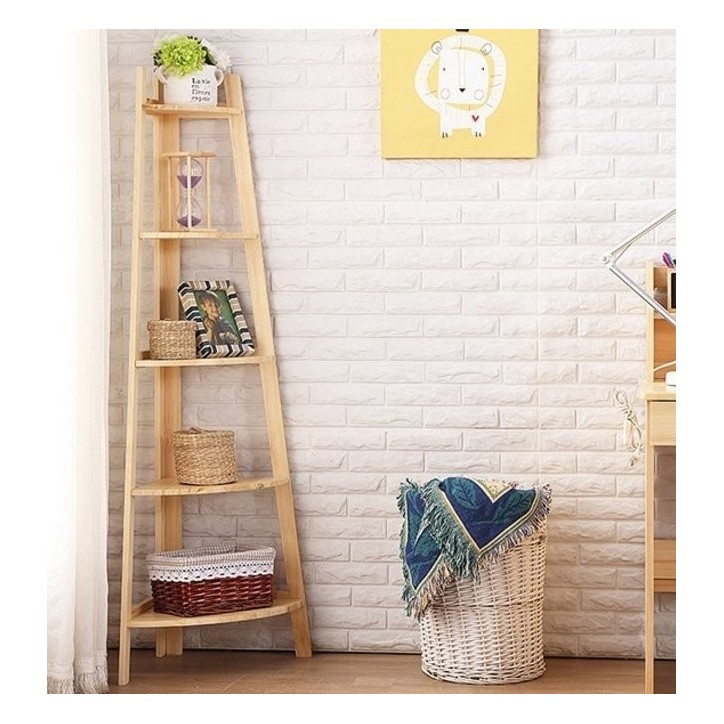 Bibliothèque ANGLE Bois 55 cm