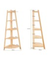 Bibliothèque ANGLE Bois 55 cm
