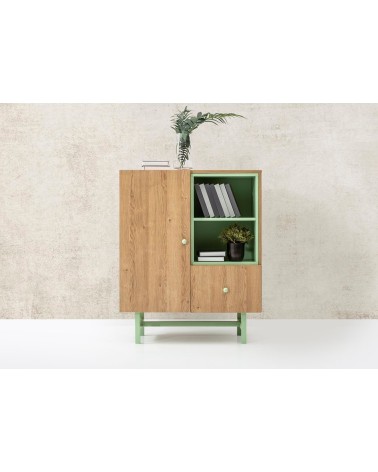Bibliothèque - armoire AMARA 90 cm bois