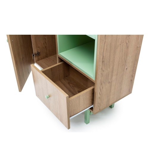 Bibliothèque - armoire AMARA 90 cm bois