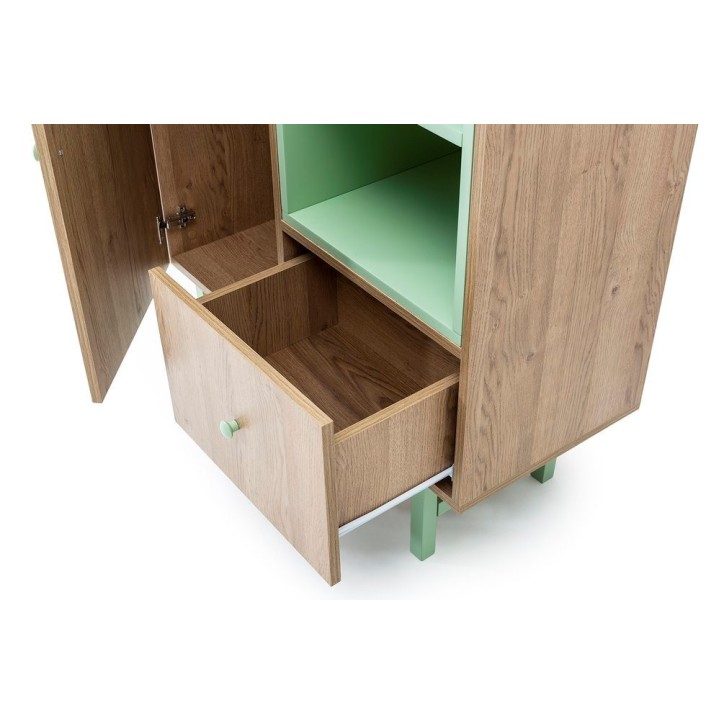 Bibliothèque - armoire AMARA 90 cm bois