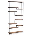 Bibliothèque ANTERES 100 cm bois et métal noir