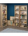 Bibliothèque CLARITA 56 cm + 38 cm + 56 cm bois