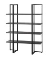 Bibliothèque MILTON 120 cm métal noir
