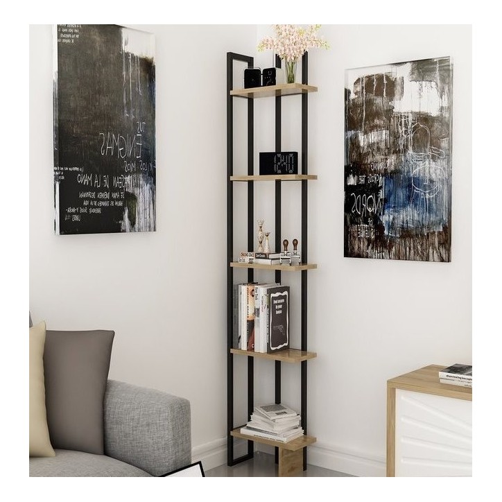 Bibliothèque ALICE Noir 45 cm