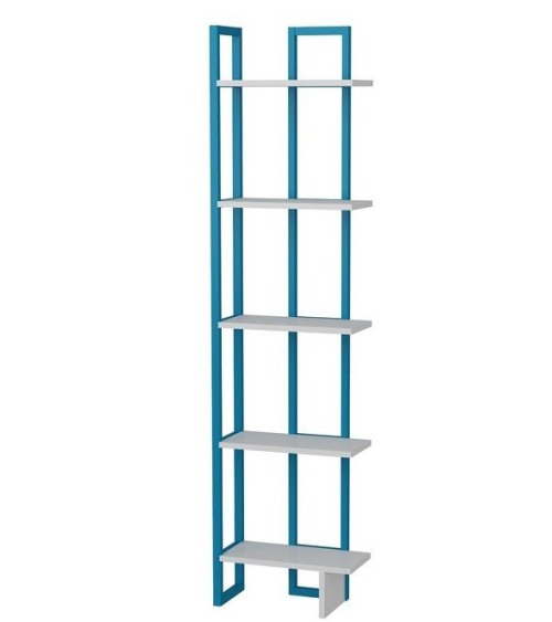 Bibliothèque ALICE Bleu - blanc 45 cm