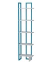 Bibliothèque ALICE Bleu - blanc 45 cm