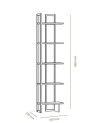 Bibliothèque ALICE Bleu - blanc 45 cm