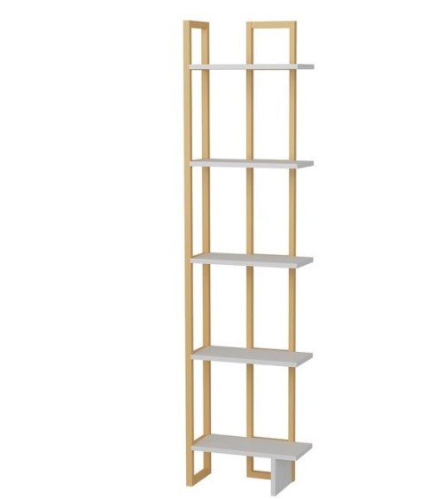Bibliothèque ALICE Doré - blanc 45 cm