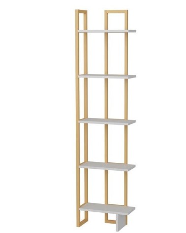 Bibliothèque ALICE Doré - blanc 45 cm