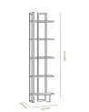 Bibliothèque ALICE Blanc - bois 45 cm