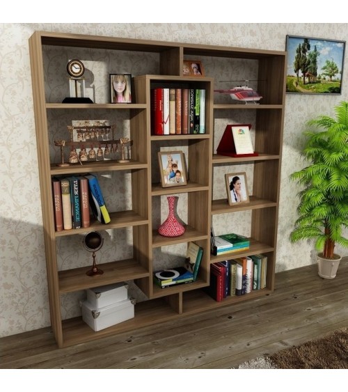 Bibliothèque GRANDE Noyer 125 cm