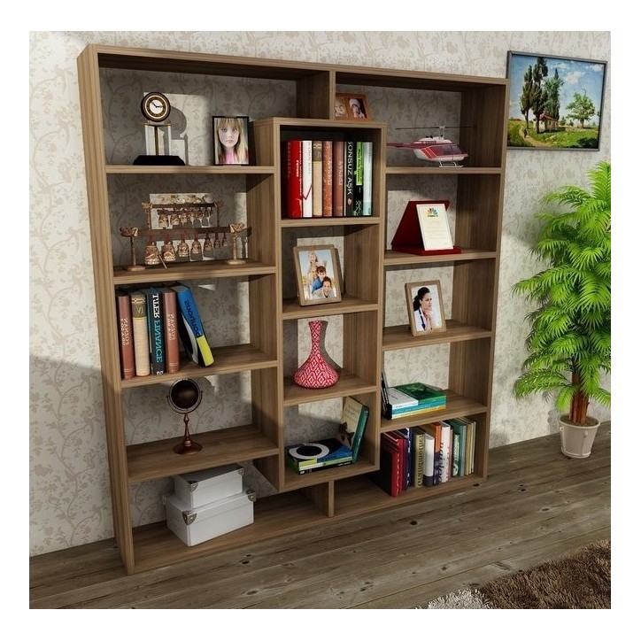 Bibliothèque GRANDE Noyer 125 cm Bibliothèque GRANDE Noyer 125 cm