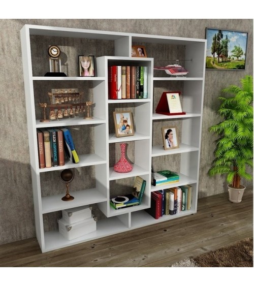 Bibliothèque GRANDE Blanc 125 cm