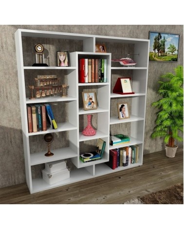 Bibliothèque GRANDE Blanc 125 cm