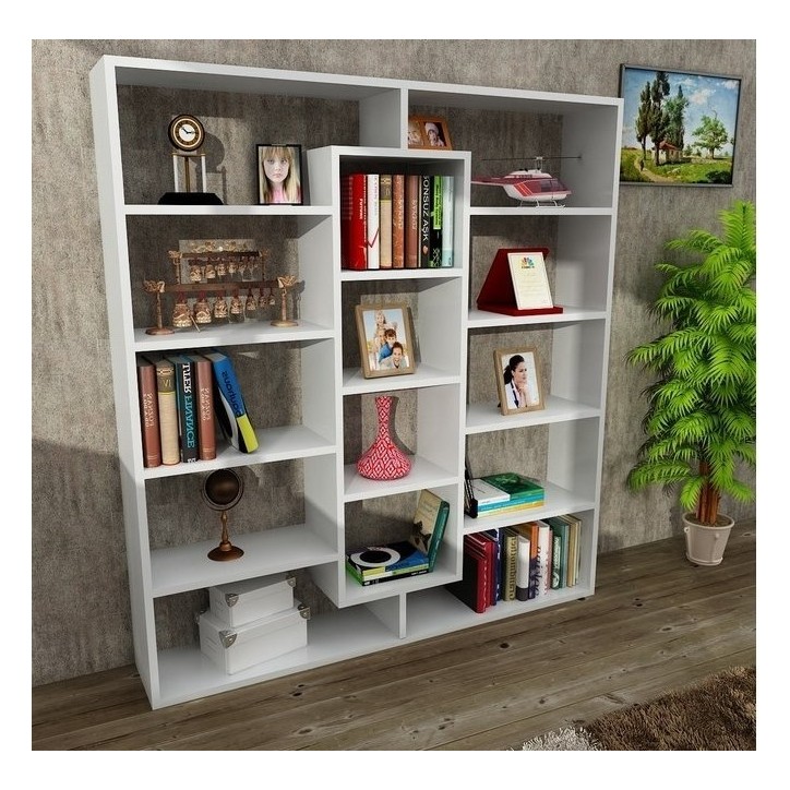 Bibliothèque GRANDE Blanc 125 cm