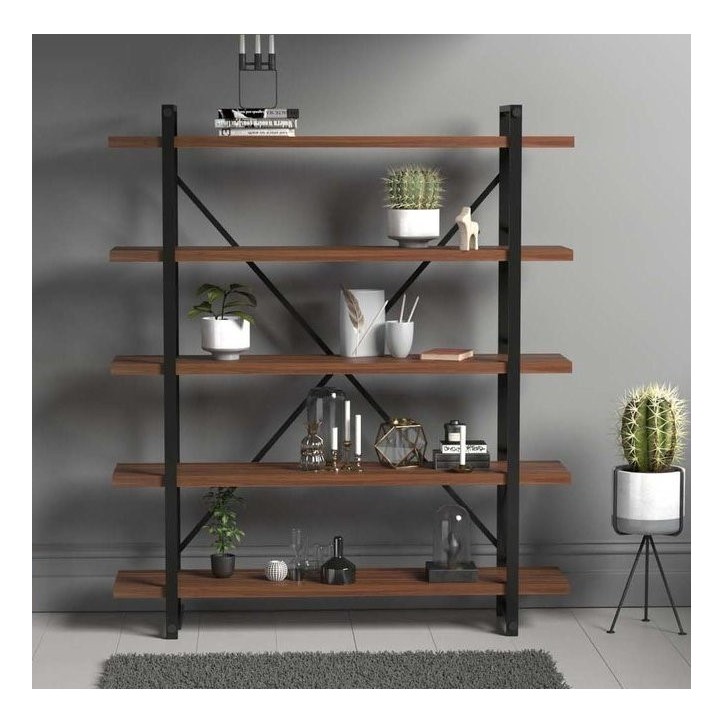 Bibliothèque EVDEMO Noyer 120 cm