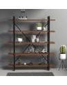 Bibliothèque EVDEMO Noyer 120 cm