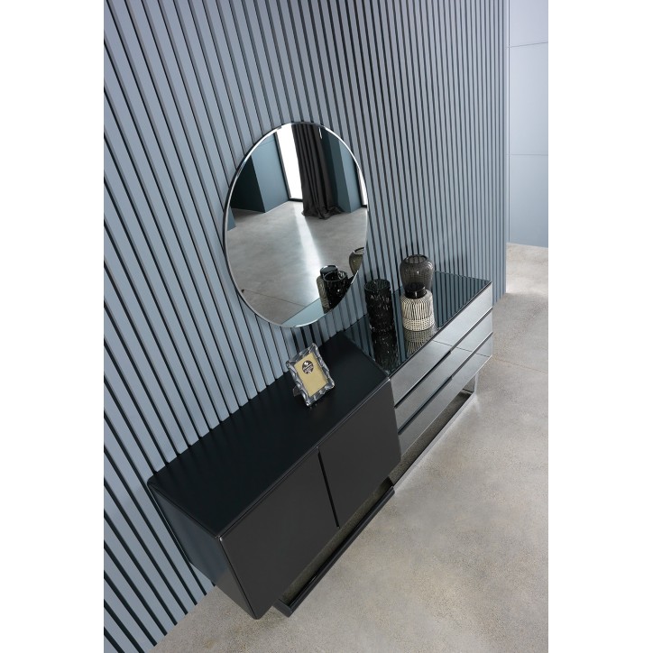 Buffet  DAVIA , 207 cm noir