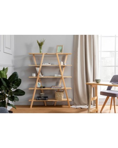 Bibliothèque  PERLA Chêne 130 cm