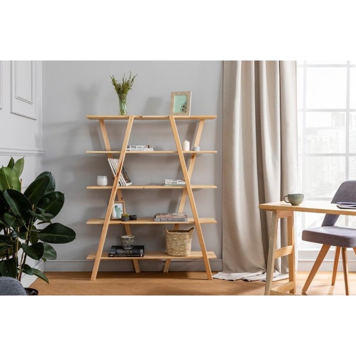 Bibliothèque  PERLA Chêne 130 cm