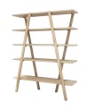 Bibliothèque  PERLA Chêne 130 cm