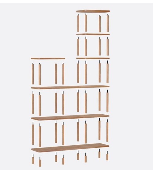 Bibliothèque  DEMONTHA 120 x 161 CM hêtre