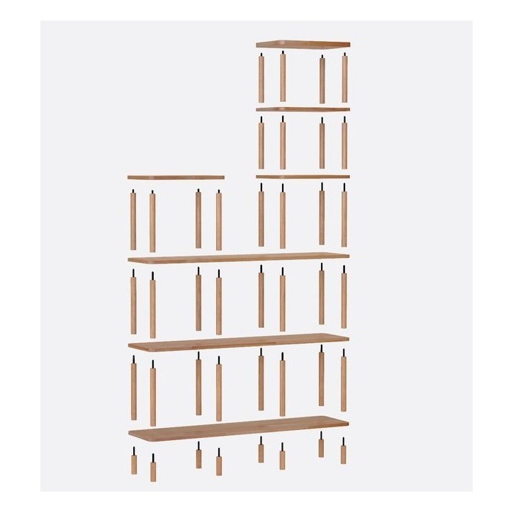 Bibliothèque  DEMONTHA 120 x 161 CM hêtre