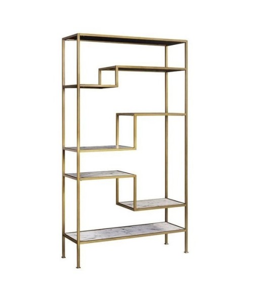 Bibliothèque  KUTA doré 100 cm