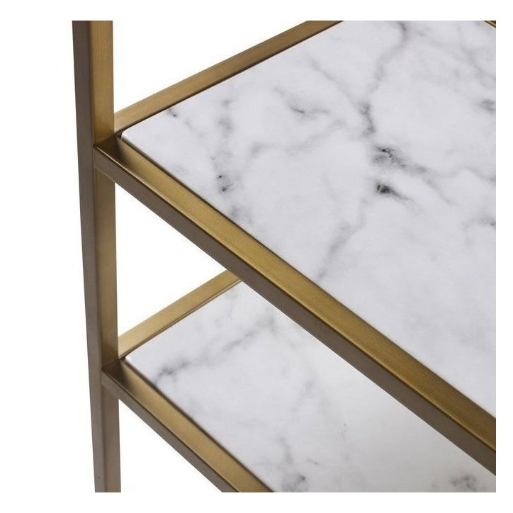 Bibliothèque  KUTA doré 100 cm