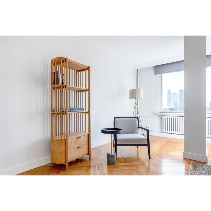Bibliothèque FENCE Chêne 75 cm