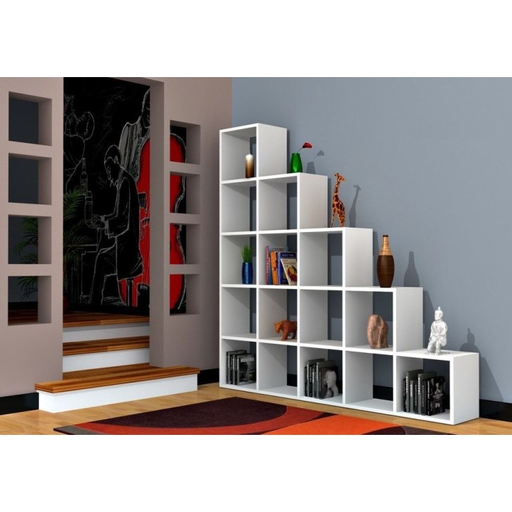 Bibliothèque PERLES Blanc 159 m