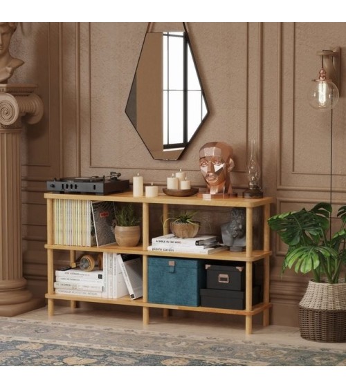 Bibliothèque DEMONTHA 120 x 66 CM hêtre