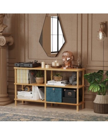 Bibliothèque DEMONTHA 120 x 66 CM hêtre