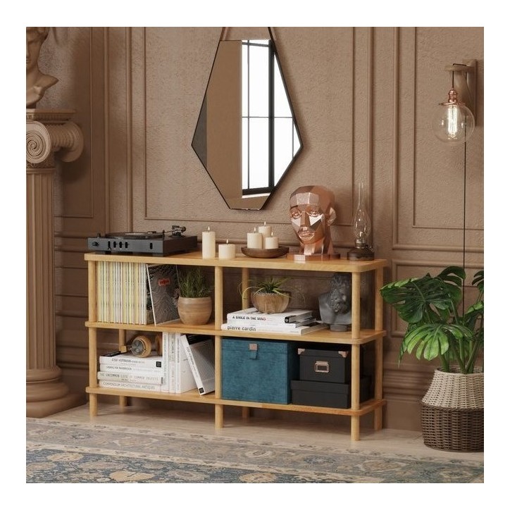 Bibliothèque DEMONTHA 120 x 66 CM hêtre