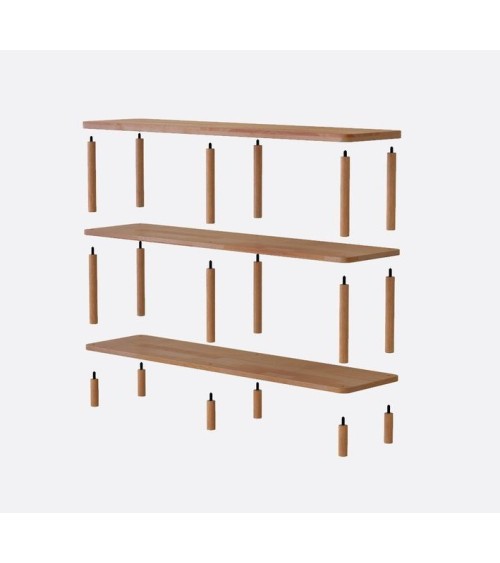 Bibliothèque DEMONTHA 120 x 66 CM hêtre