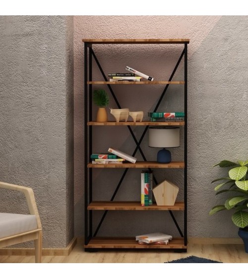 Bibliothèque ULTIMO 81 cm noyer