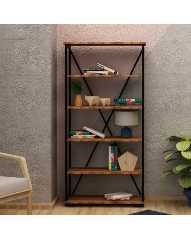 Bibliothèque ULTIMO 81 cm noyer
