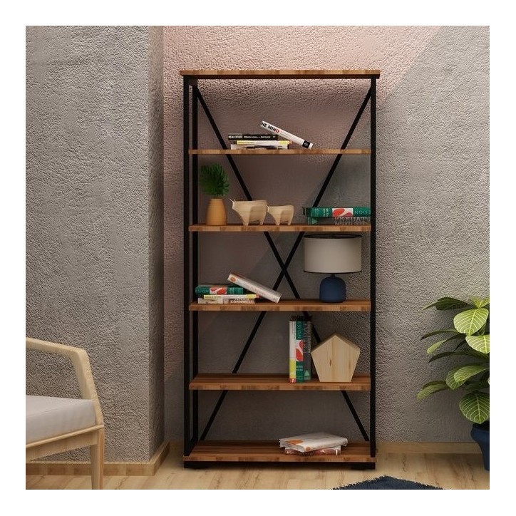 Bibliothèque ULTIMO 81 cm noyer