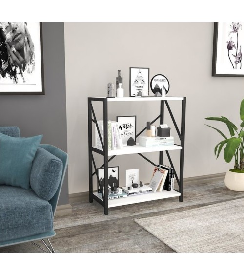 Bibliothèque LIONS Blanc 64 cm