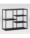 Bibliothèque GLASSO 90 cm métal noir