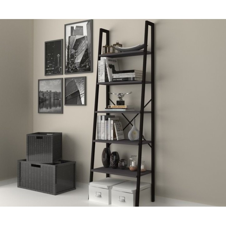 Bibliothèque FOOT Gris 60 cm