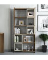Bibliothèque BOX Noyer - crème 80 cm